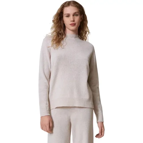 Lurex Pullover mit Cross-Back-Design - Twinset - Modalova