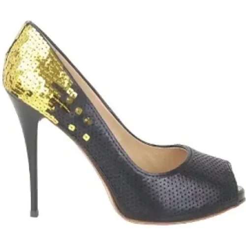 Pre-owned Fabric heels , female, Sizes: 4 UK - Giuseppe Zanotti Pre-owned - Modalova