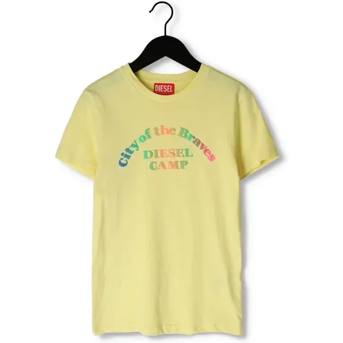 Mädchen Gelbe Tops & T-shirts - Diesel - Modalova