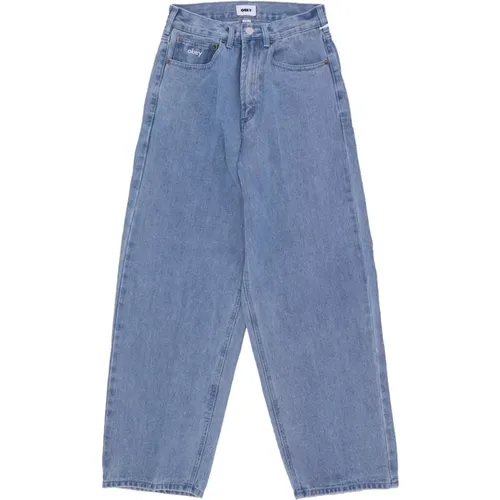 Baggy Denim Jeans für Männer , Herren, Größe: W29 - Obey - Modalova