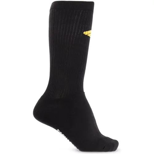 Cotton socks with logo , male, Sizes: L, XL, S, M - Dsquared2 - Modalova