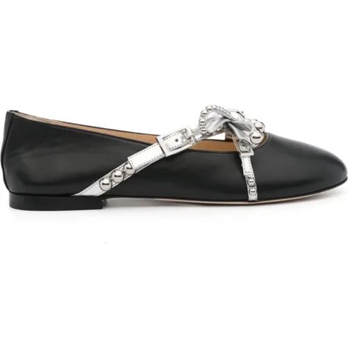 Ballerinas with Stud Detailing , female, Sizes: 6 UK, 8 UK, 7 UK, 4 UK - Mach & Mach - Modalova