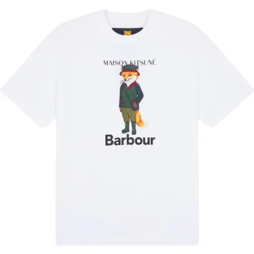 Maison Kitsuné Beaufort Fox T-Shirt , male, Sizes: L - Barbour - Modalova