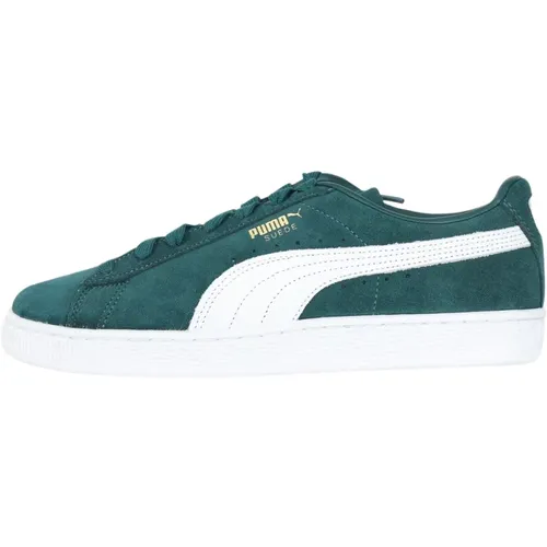 Klassische Wildleder Herren Sneakers Grün , Herren, Größe: 41 EU - Puma - Modalova