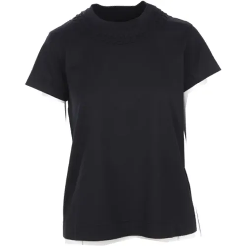 Schwarzes Chain Print Slim Fit T-Shirt von , Damen, Größe: L - Givenchy - Modalova