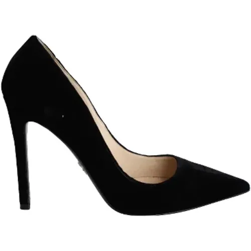 Pre-owned Velvet heels , female, Sizes: 4 1/2 UK - Prada Vintage - Modalova