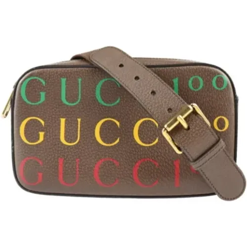 Pre-owned Leder schultertasche - Gucci Vintage - Modalova