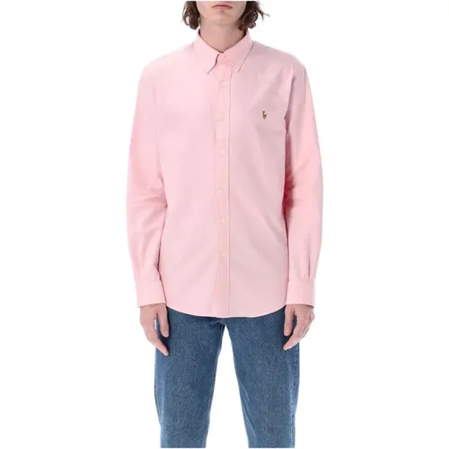 Custom Fit Rosa Hemd mit Button-Down-Kragen - Ralph Lauren - Modalova