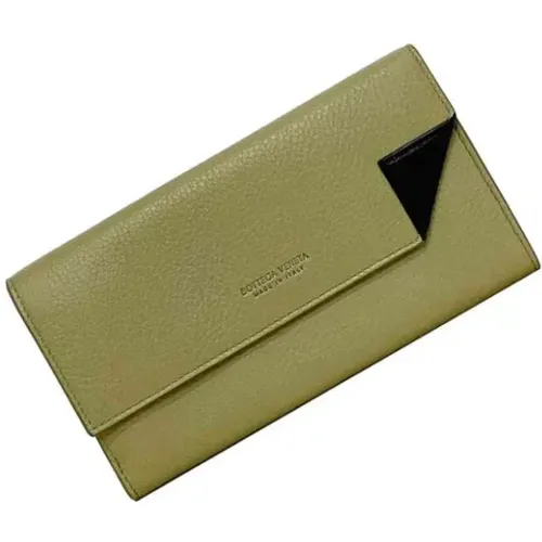 Pre-owned Leather wallets , female, Sizes: ONE SIZE - Bottega Veneta Vintage - Modalova