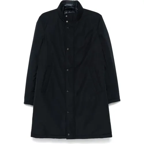 Layered Night Down Coat , male, Sizes: M, L, 3XL, XL, 2XL - Herno - Modalova