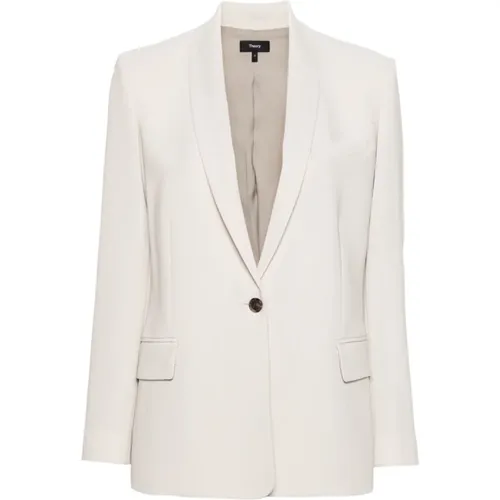 Shawl Lapel Ice Blazer Jacket , female, Sizes: XS - Theory - Modalova