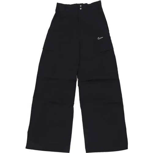 Schwarze Streetwear Sport Hose , Damen, Größe: L - Nike - Modalova