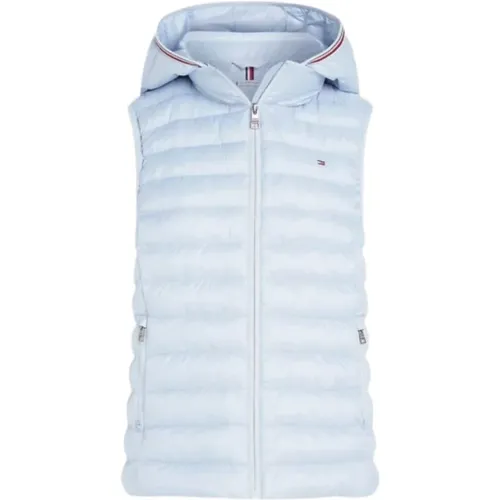 Sleeveless Hooded Puffer Vest , female, Sizes: S, XS, M, L - Tommy Hilfiger - Modalova