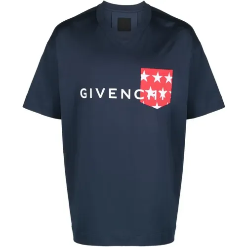 Red, White, and Cotton T-shirts and Polos , male, Sizes: M - Givenchy - Modalova