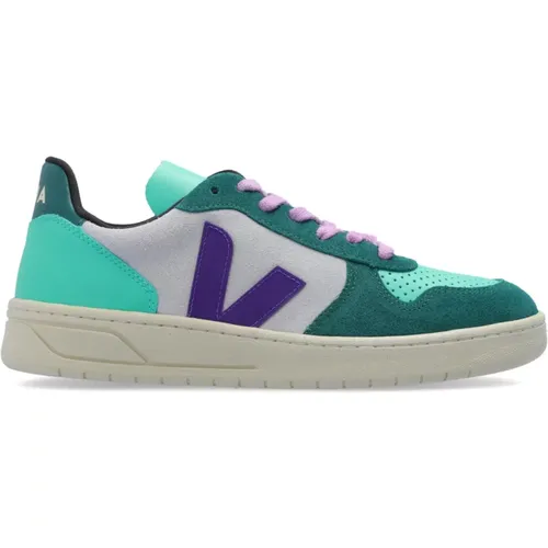 Sportschuhe V-10 Wildleder , Damen, Größe: 36 EU - Veja - Modalova