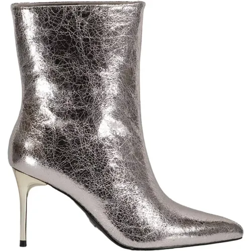 Leather Ankle Boots with Heel , female, Sizes: 6 UK, 8 UK, 3 UK, 5 UK - Steve Madden - Modalova