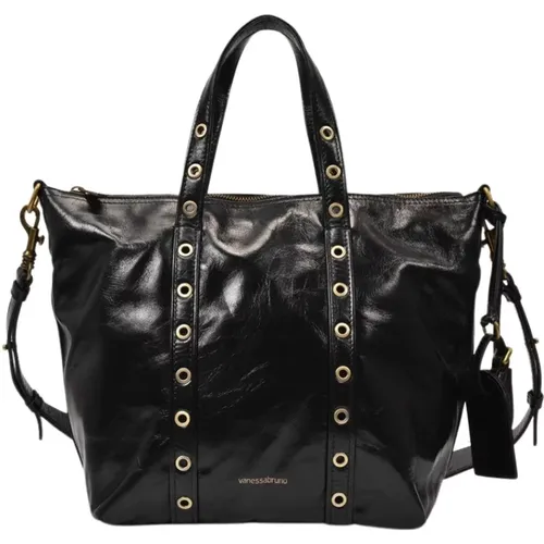 Zippy Pm Bag in Cracked Leather , female, Sizes: ONE SIZE - Vanessa Bruno - Modalova