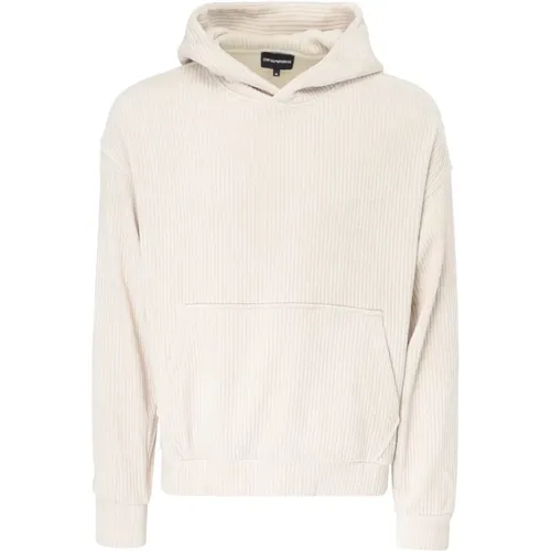 Weiße Sweatshirt 6D1M6V-0135 , Herren, Größe: M - Emporio Armani - Modalova