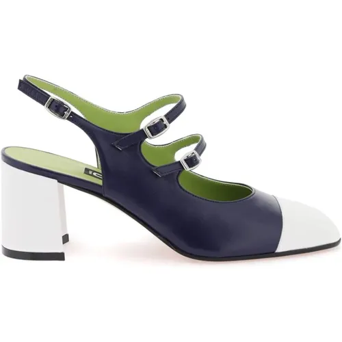 Patent Leather Slingback Mary Jane , female, Sizes: 6 UK, 4 UK - Carel - Modalova