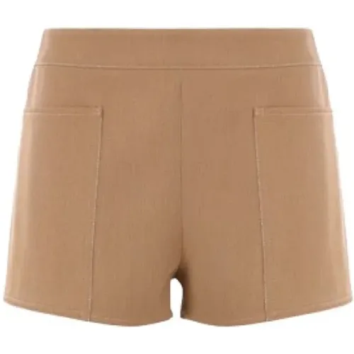 Leather Shorts , female, Sizes: S, 2XS - Max Mara - Modalova