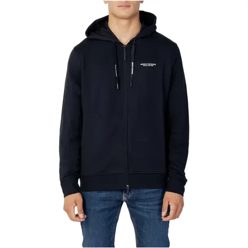 Herren Hoodie Herbst/Winter Kollektion , Herren, Größe: M - Armani Exchange - Modalova