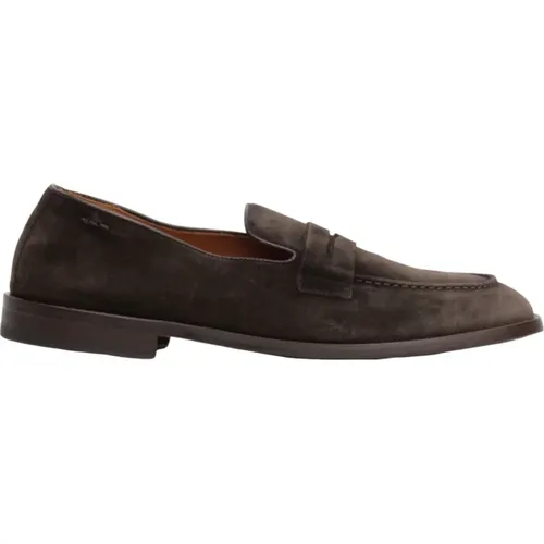 Suede Moccasin Dark , male, Sizes: 7 UK, 6 UK, 7 1/2 UK - Alexander Hotto - Modalova