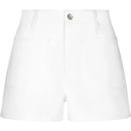 Weiße Baumwollshorts mit Taschen , Damen, Größe: XS - Dolce & Gabbana - Modalova