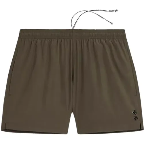 Khaki Badehose , Herren, Größe: L - Ron Dorff - Modalova