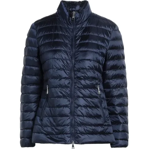 Gepolsterte Blaue Daunenjacke , Damen, Größe: S - add - Modalova