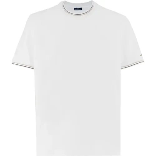 Striped Crew Neck T-Shirt , male, Sizes: XL, 2XL, L - PAUL & SHARK - Modalova