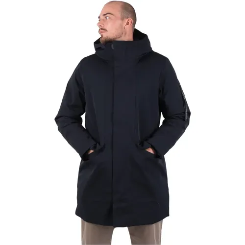 Edwin , Parkas ,Blue male, Sizes: L - Edwin - Modalova