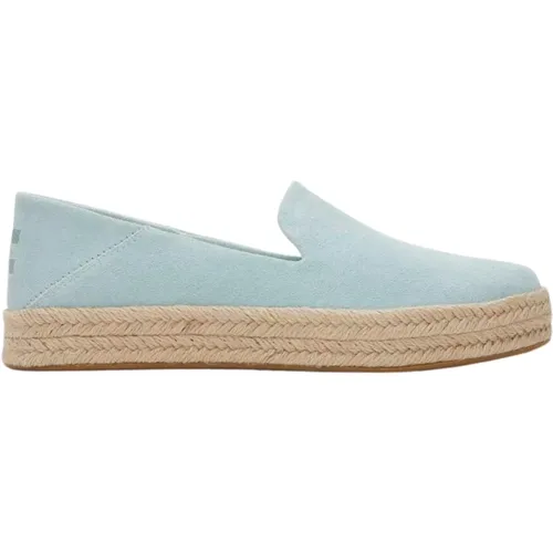 Carolina Hellblaue Loafers , Damen, Größe: 36 EU - TOMS - Modalova