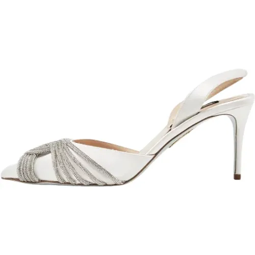 Pre-owned Satin heels , female, Sizes: 5 UK - Aquazzura Pre-owned - Modalova