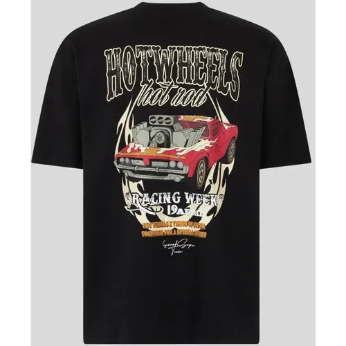 Polo und T-Shirt Set,Schwarzes T-Shirt mit rotem Auto-Print - Vision OF Super - Modalova