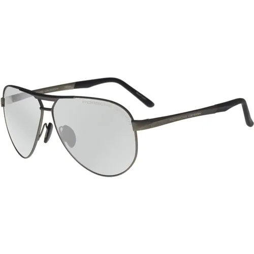 Ruthenium/Lichtgrau Sonnenbrille , unisex, Größe: 62 MM - Porsche Design - Modalova
