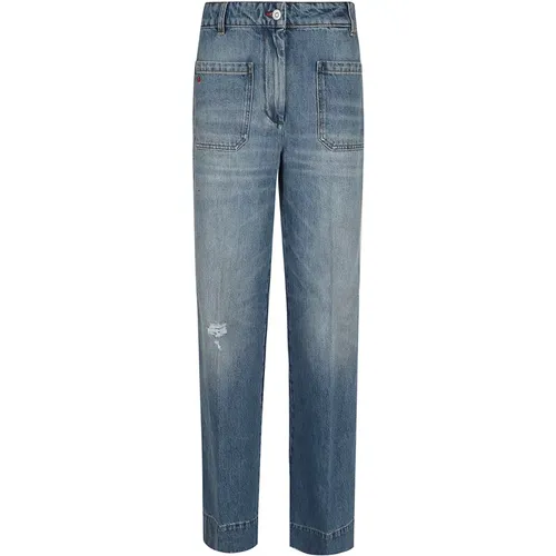 Blaue Gewaschene Alina Jeans , Damen, Größe: W26 - Victoria Beckham - Modalova