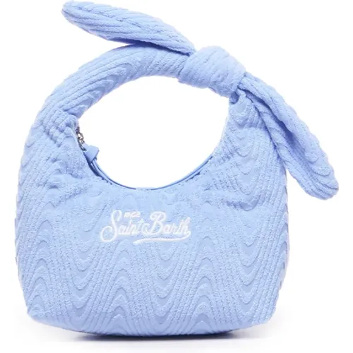 Blaue Schleifenhandtasche , Damen, Größe: ONE Size - MC2 Saint Barth - Modalova
