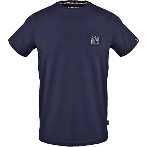 Baumwoll-T-Shirt mit Union Jack Flagge - Aquascutum - Modalova