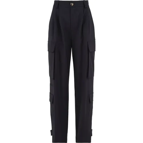 Womens M1R0081 89S Trousers , female, Sizes: S - Solotre - Modalova