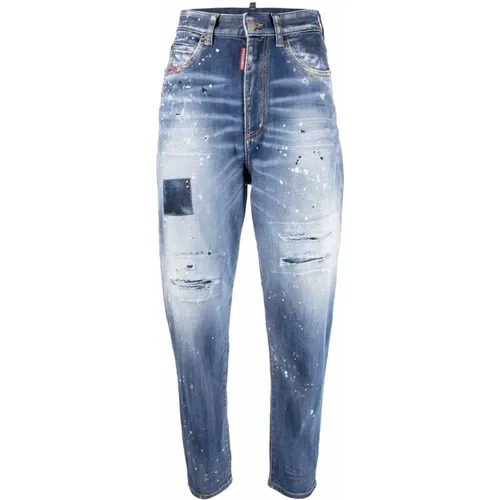 Distressed Boyfriend Jeans , female, Sizes: XS - Dsquared2 - Modalova