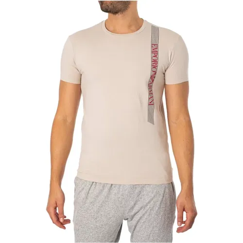 Slim Fit Logo T-Shirt - Les , Herren, Größe: L - Emporio Armani - Modalova