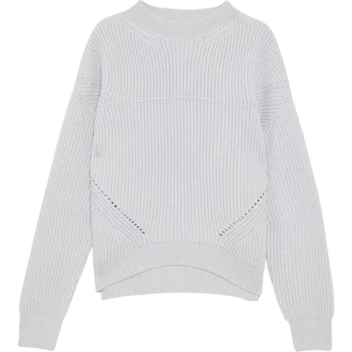 Strick Merinos Rib Kni gerippter Pullover - PATRIZIA PEPE - Modalova