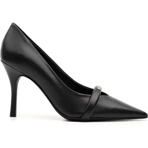 Schwarze Decollete Pumps mit Absatz , Damen, Größe: 37 1/2 EU - Furla - Modalova