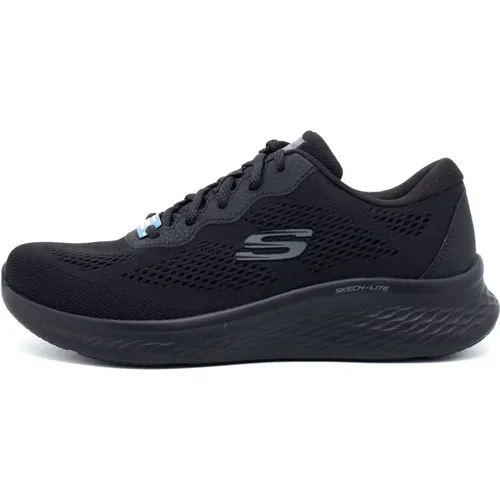 Schwarze Sportliche Mesh-Sneaker , Damen, Größe: 37 EU - Skechers - Modalova