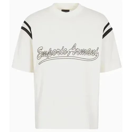 Vanilla Ice T-Shirt - Autumn/Winter Collection 2023/2024 , male, Sizes: S, L, 3XL - Emporio Armani - Modalova