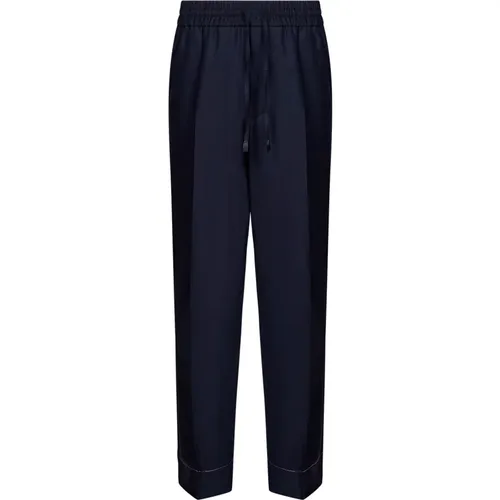 Wool Trousers Elasticated Drawstring , male, Sizes: M, L, XL, 2XL - Brioni - Modalova