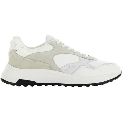 White Flat Shoes with Urban Style , male, Sizes: 6 UK, 7 1/2 UK, 5 1/2 UK, 6 1/2 UK - Hogan - Modalova