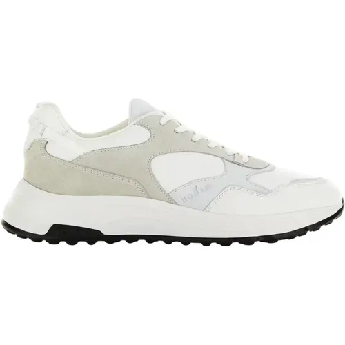 White Flat Shoes with Urban Style , male, Sizes: 8 1/2 UK, 6 UK, 8 UK, 7 1/2 UK, 5 1/2 UK, 6 1/2 UK, 10 UK, 7 UK, 9 UK - Hogan - Modalova