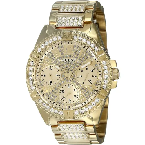 Lady Frontier Stainless Steel Gold Watch , female, Sizes: ONE SIZE - Guess - Modalova
