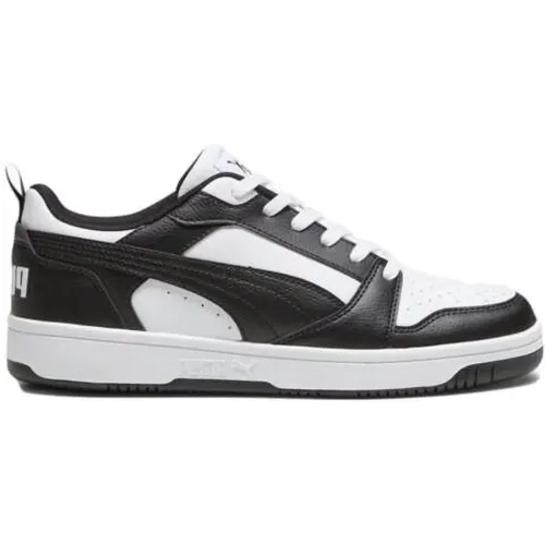 Niedrige Rebound V6 Sneakers Schwarz/Weiß , Herren, Größe: 41 EU - Puma - Modalova